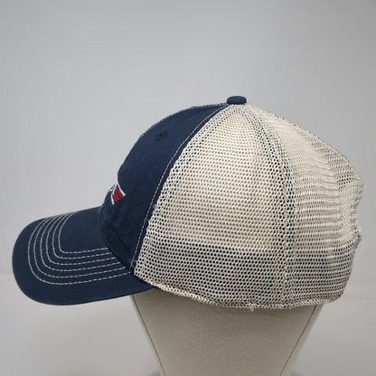 '47 Brand Trucker Hat Blue One Size Snapback Mesh Top Gun Style Parody Logo Hat