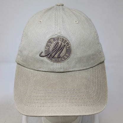 OTTO Baseball Cap Beige One Size Maryhill Winery Logo Strapback Cotton Hat