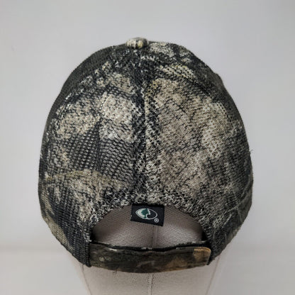RK OIL LLC Strapback Mesh Back Trucker Hat Camo OSFM Embroidered