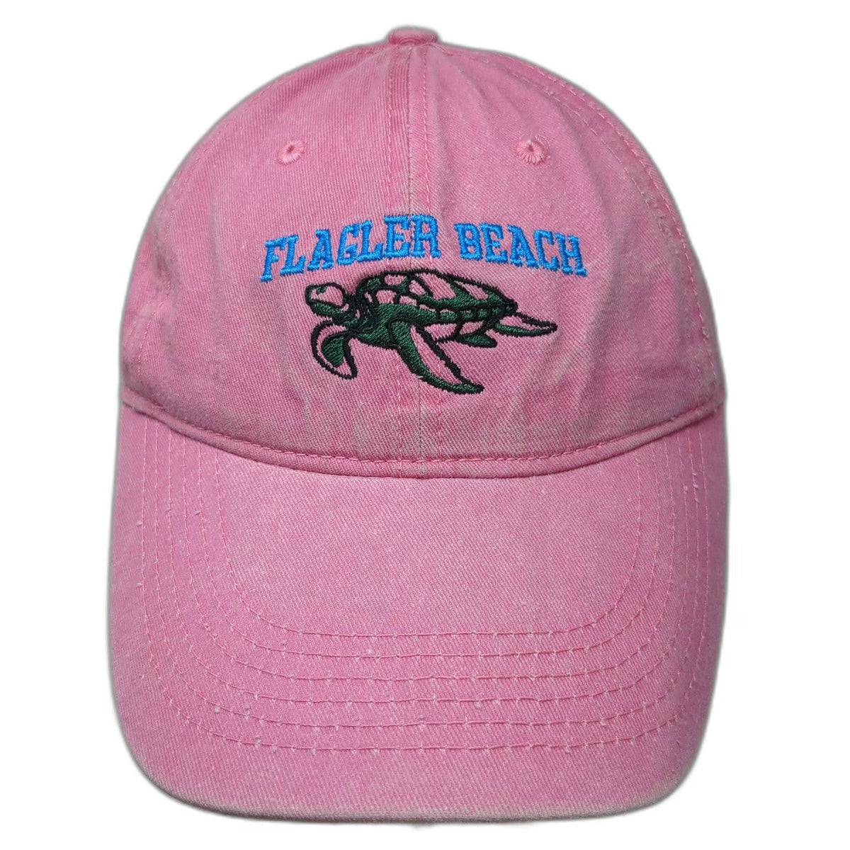 Ben Kaufman Pink Baseball Cap One Size Flagler Beach Sea Turtle Strapback Hat
