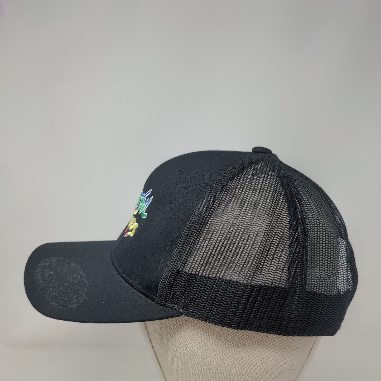 Kolorful Khoos Snapback Mesh Back Trucker Hat Black One Size Yupoong