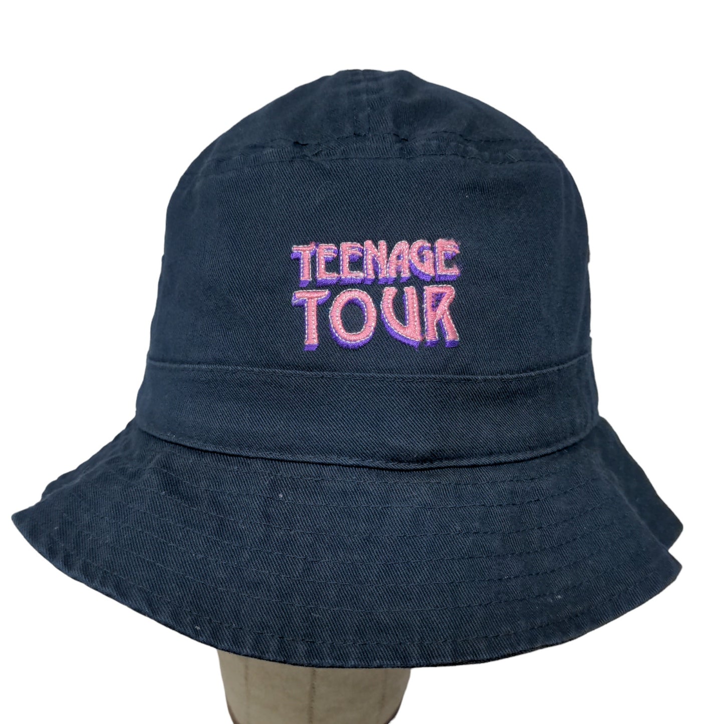 Nautica Men's Bucket Hat Blue Embroidered Spell Out Logo Teenage Tour