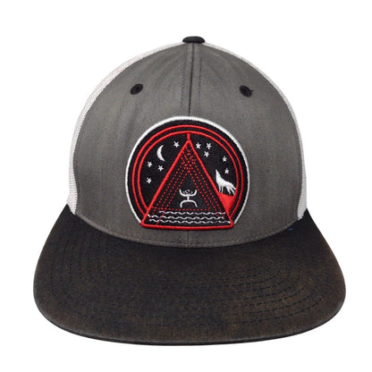 Hooey Music Snapback Mesh Back Trucker Hat Multi One Size Colorblock