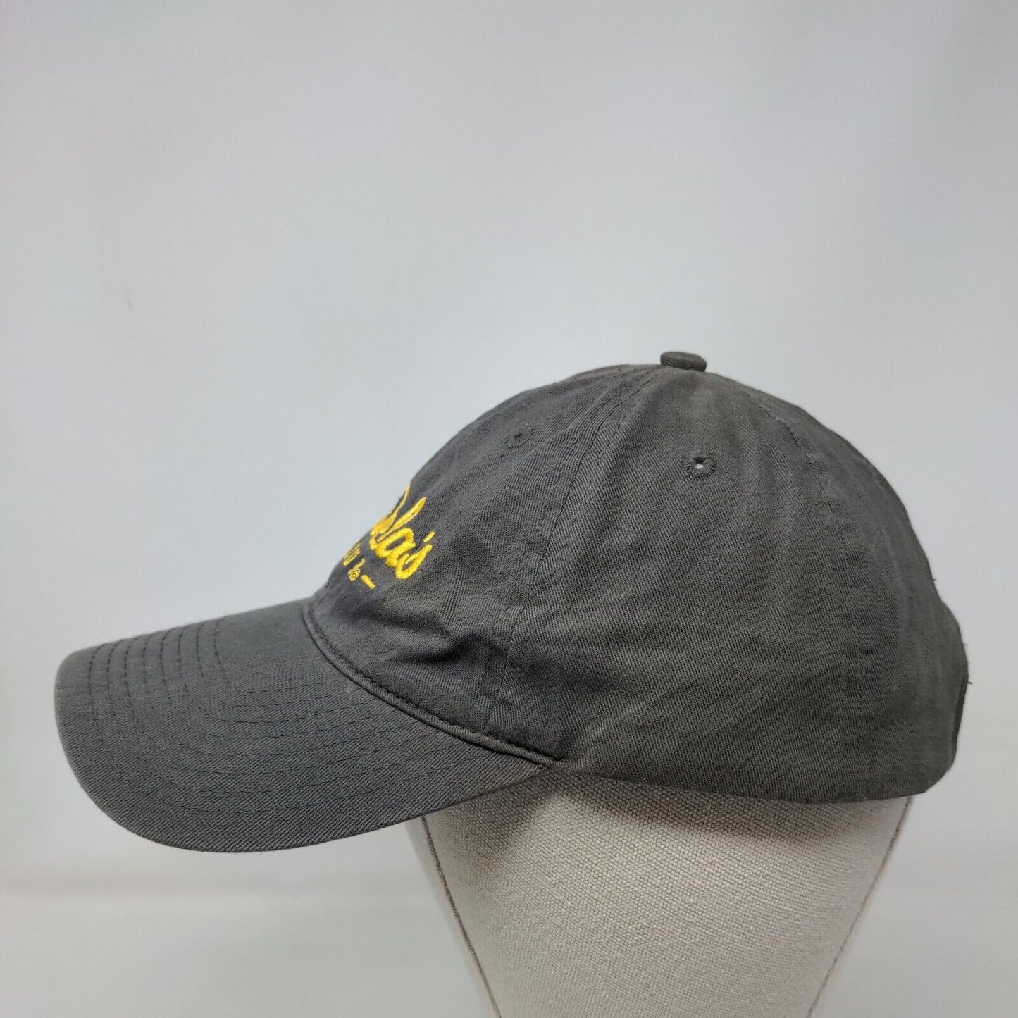 Cabela's Club Slideback Hat Gray OSFM Embroidered Adjustable Vent Holes