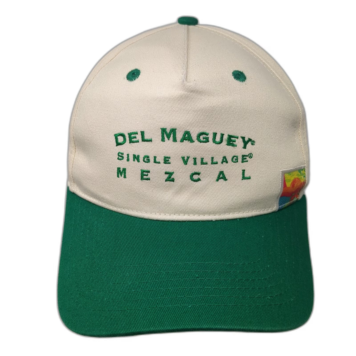 Del Maguey Single Village Mezcal Hat 5 Panel White Green One Size Slideback