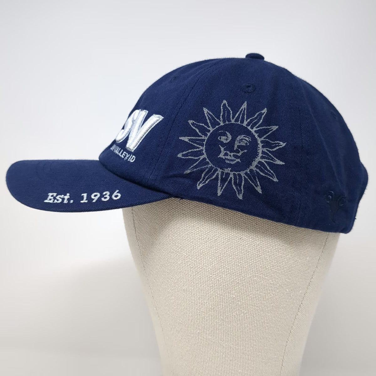 Vie Baseball Cap Blue One Size Sun Valley ID Sun Graphic Elevation 9150 Hat