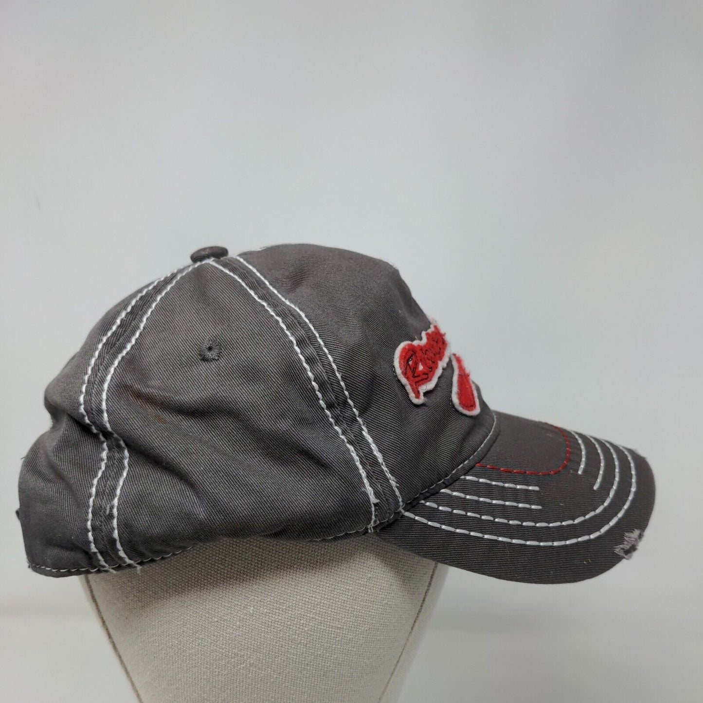 Riviera Maya est. 1970 Strapback Hat Gray OS Adjustable Embroidered Distressed