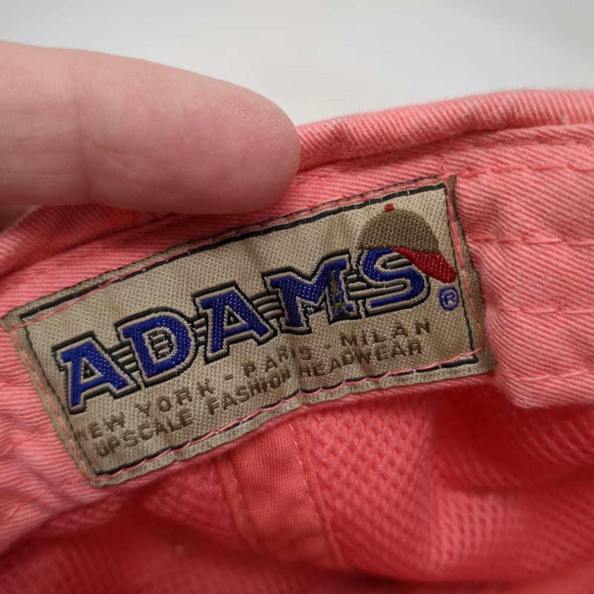 Adams Baseball Cap Pink One Size Leather Slideback Hat Abaco Inn Bahamas Resort