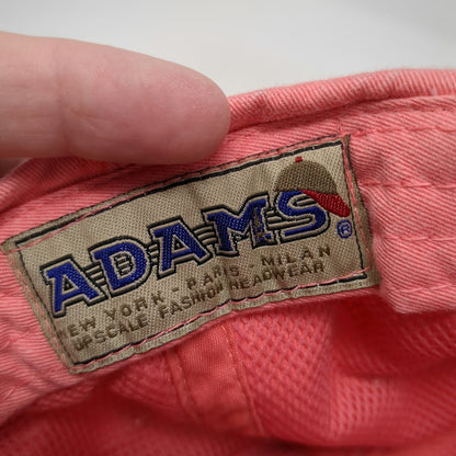 Adams Baseball Cap Pink One Size Leather Slideback Hat Abaco Inn Bahamas Resort