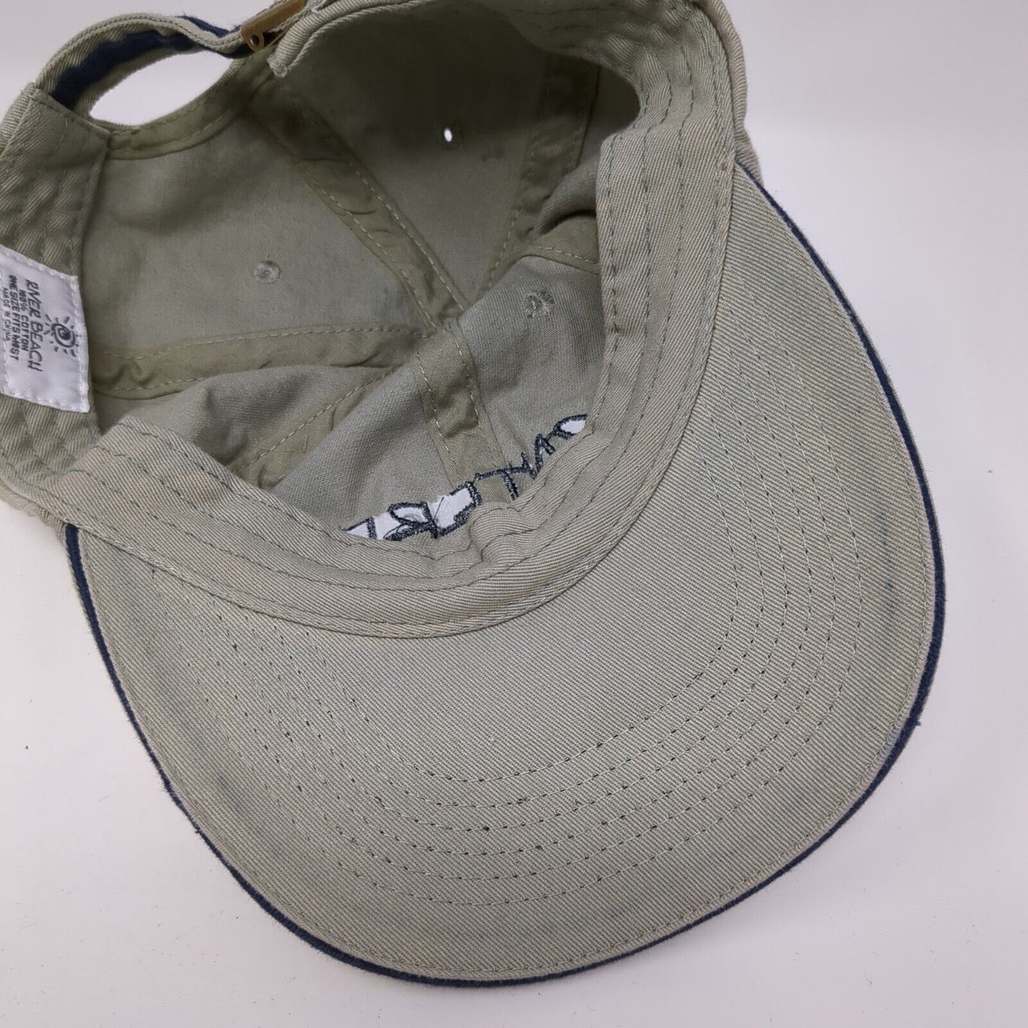 Monterey Slideback Hat Tan One Size Adjustable Embroidered River Beach