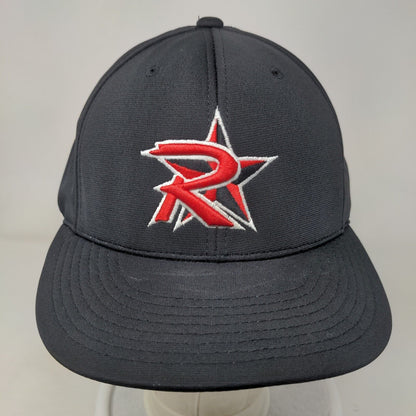 Richardson Fitted Hat Black L/XL Embroidered PTS20 Pulse Flexfit