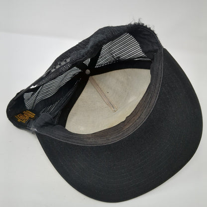 Cinco Patas Mexican Style Lager Snapback Trucker Hat Black OS Mesh Back Yupoong