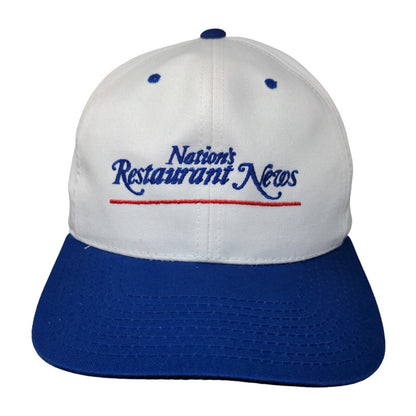 Nation's Restaurant News Snapback Hat White OSFA Colorblock Headmaster