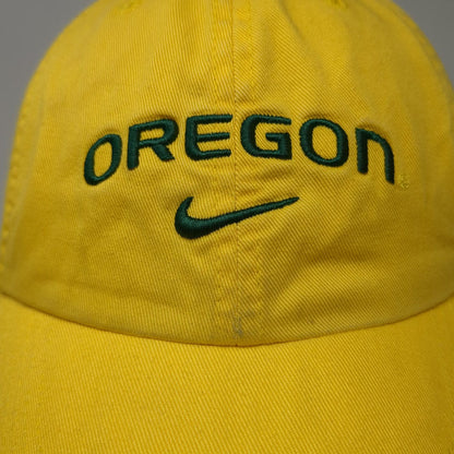 Nike Oregon Ducks NCAA Baseball Cap Yellow Green One Size Slideback Logo Hat