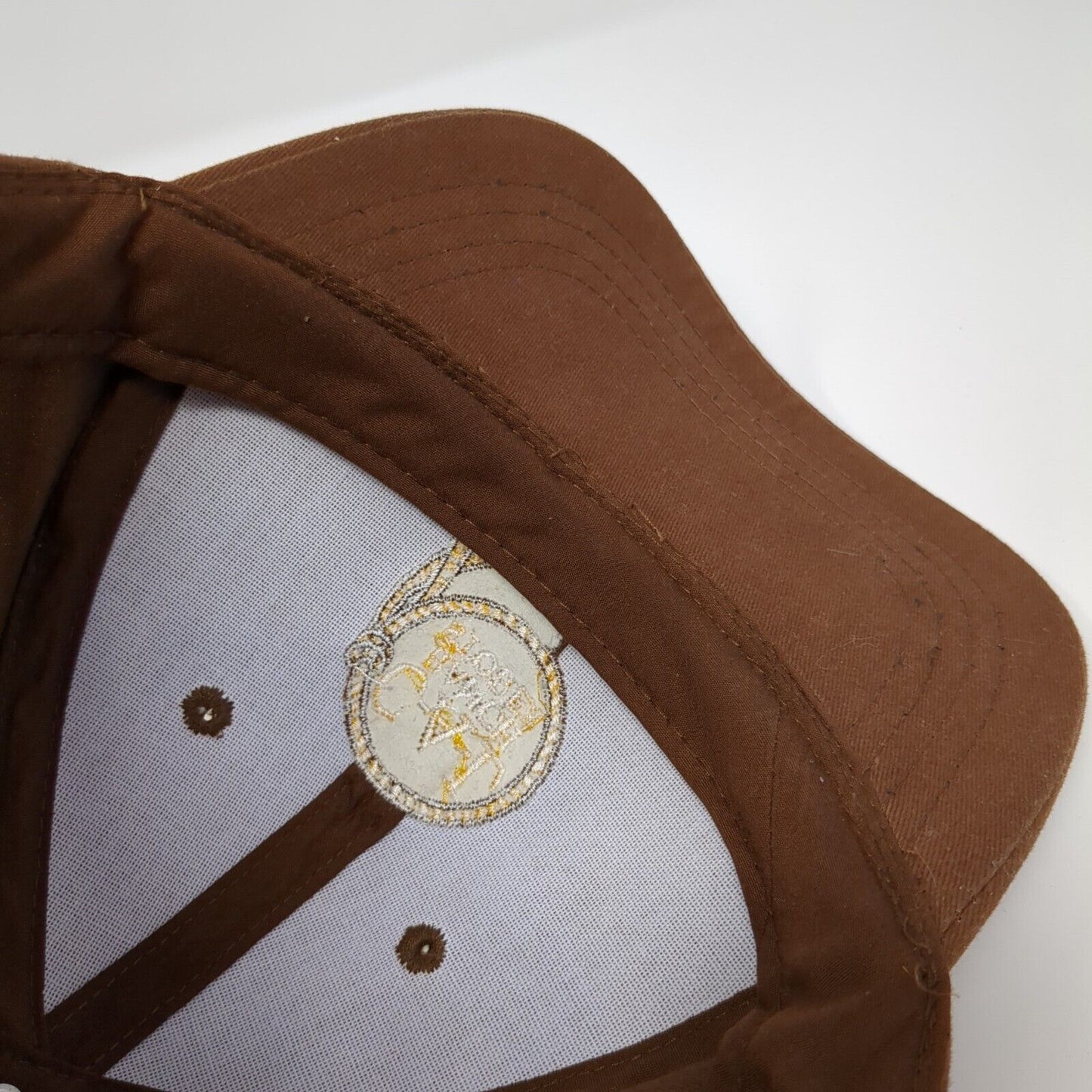 C-A-L Ranch Stores Strapback Hat Brown One Size Adjustable Embroidered