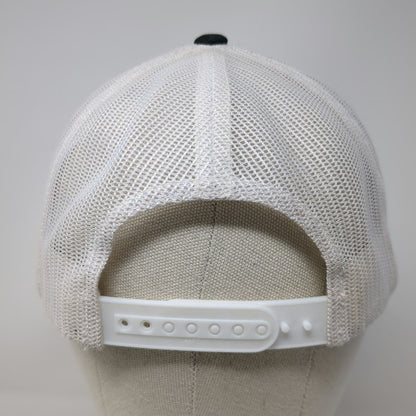 Yupoong Trucker Hat Black White One Size Seaside Brewing Co Mesh Back Snapback