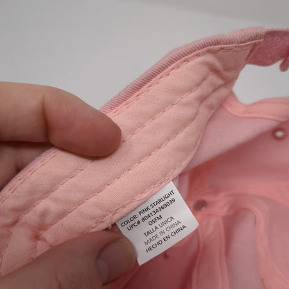 Unbranded Strapback Hat Pink One Size Adjustable Vented Holes 6 Panel Blank