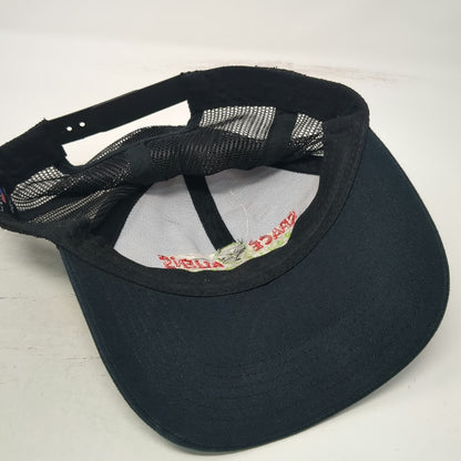 Cap America Trucker Hat Black One Size Space Aliens Grill & Bar Mesh Snapback