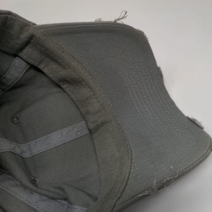 Take Me With You Slideback Hat Gray OSFA Adjustable Embroidered Distressed