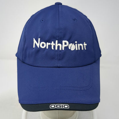 OGIO Baseball Cap Blue One Size NorthPoint Development Slideback Hat Polyester