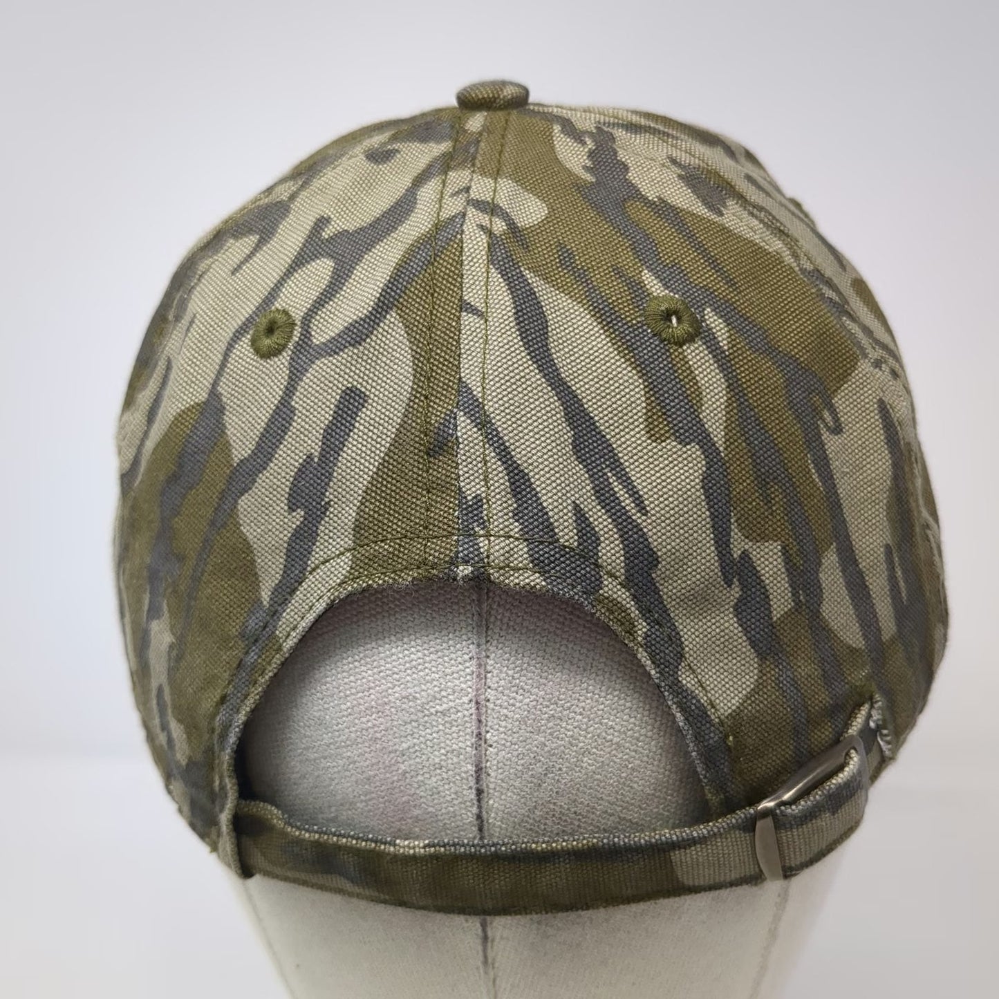 New England Patriots NFL Team Apparel Green One Size Camo Strapback Logo Hat