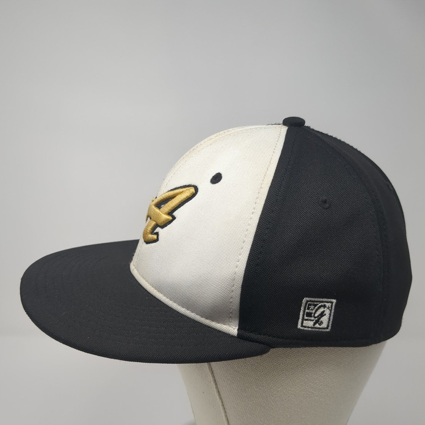Letter A Logo Fitted Hat Black Small Embroidered The Game Colorblock