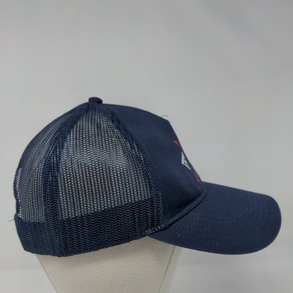 Cap America Snapback Mesh Back Trucker Hat Blue OSFA Pizza Solid