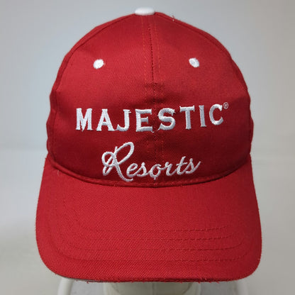 Red Majestic Resorts Punta Cana Christmas 2018 Slideback Baseball Cap Hat OSFM