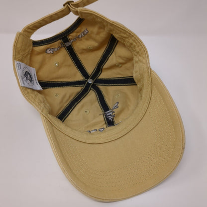 Save The Bee Slideback Hat Tan One Size Adjustable Embroidered 6 Panel Cotton