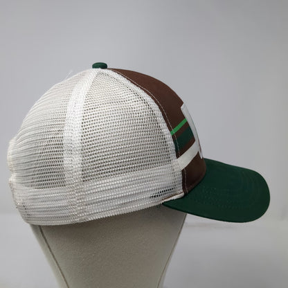 Boco Gear Moore Mountain Trail Run Trucker Hat Brown Green One Size Snapback