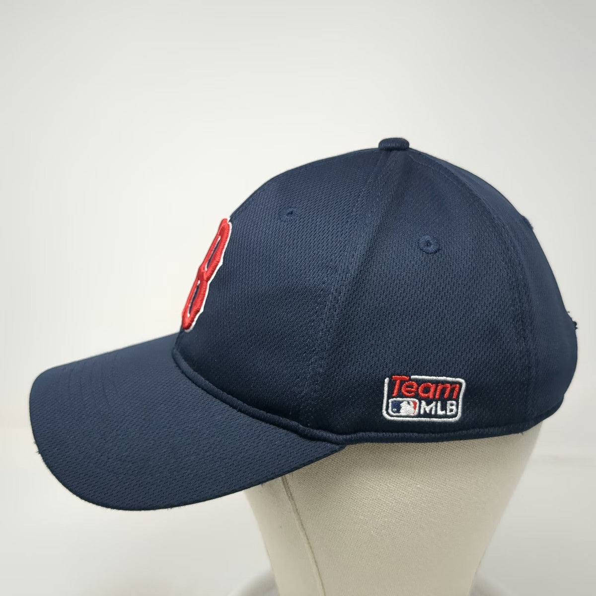 Boston Red Sox MLB OC Sports Baseball Cap Blue One Size Diamond Mesh Strapback