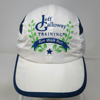 Leslie Jordan Baseball Cap White Blue Green One Size Jeff Galloway Training Hat