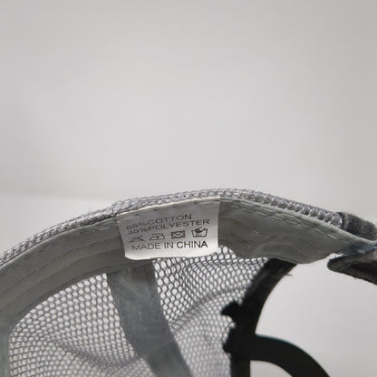 Barn Hair Don't Care Ponyback Trucker Hat Gray OS Adjustable Mesh Distressed