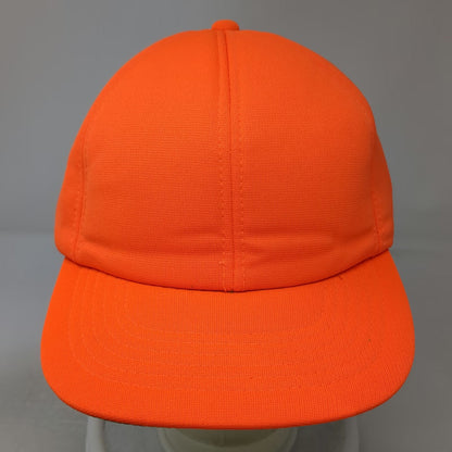 Dorfman Pacific Snapback Orange Hat One Size Green Underbrim Solid Blank Cap
