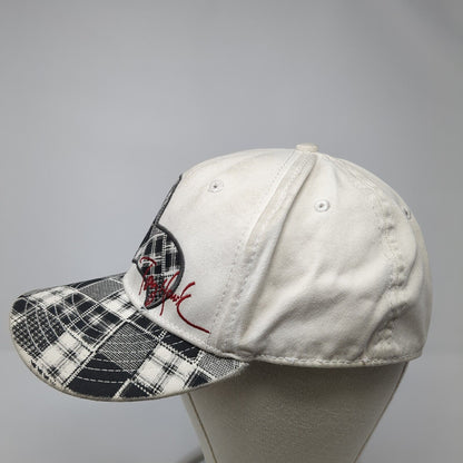 Tony Hawk Fitted Hat White L/XL Embroidered Stretch A-Flex 6 Panel