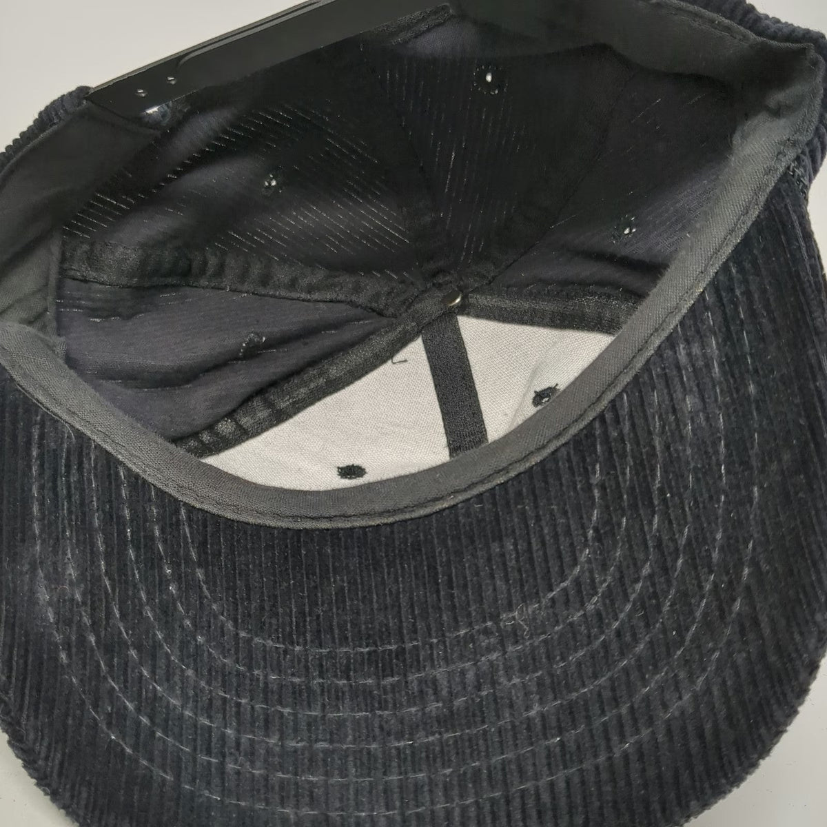 5 Panel Black One Size Corduroy Rope Brim Consolidated CF Red Green Snapback Hat