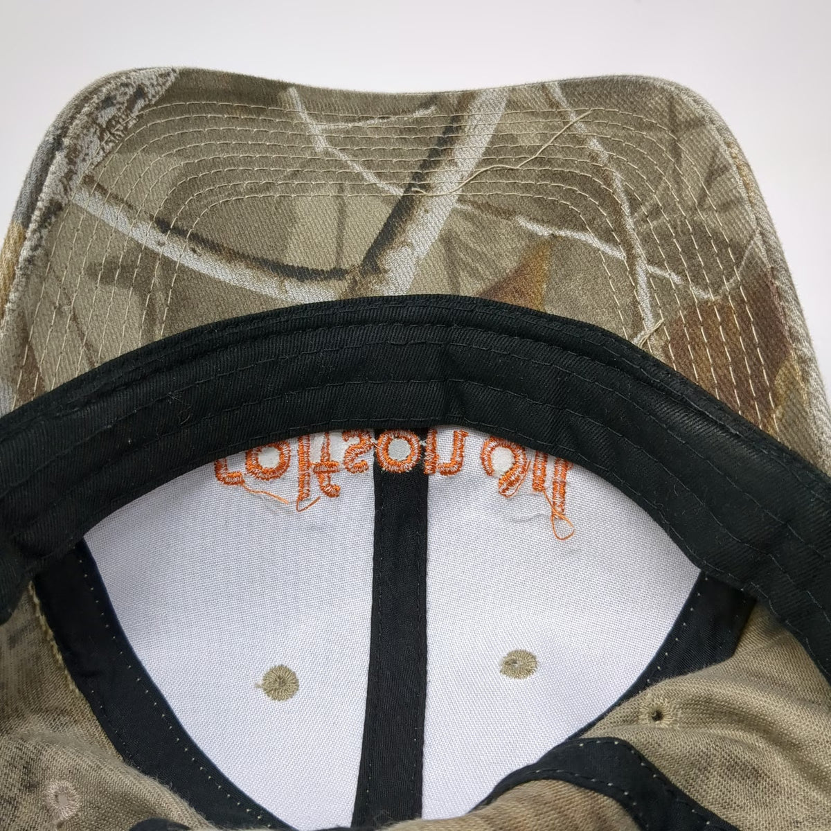 Daystone Baseball Cap Green Camo One Size Realtree Hardwoods Rolfson Oil Orange