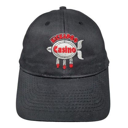 Kickapoo Casino Snapback Hat Black OSFM Embroidered Adjustable