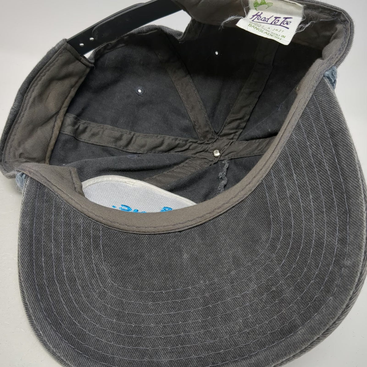 Head To Toe 5 Panel Gray Hat One Size Snapback Spencer Industries Inc Rope