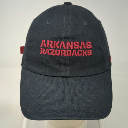 Nike Arkansas Razorbacks NCAA Cap Black OS Heritage86 Slideback Logo Hat Swoosh