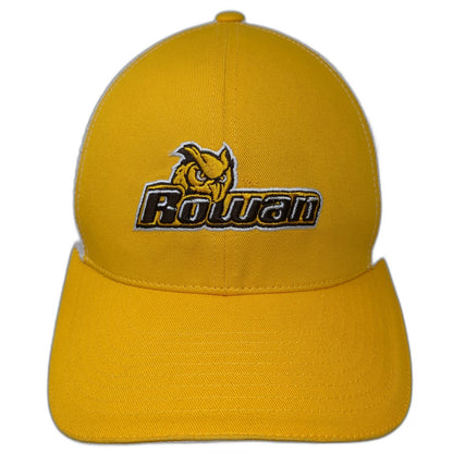 Colosseum Trucker Hat Yellow White One Size Rowan University Owls Mesh Snapback
