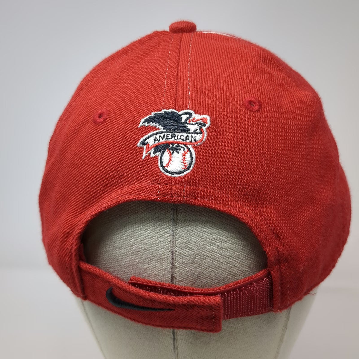 Los Angeles Angels MLB Nike Baseball Cap Red White One Size Strapback Hat Logo