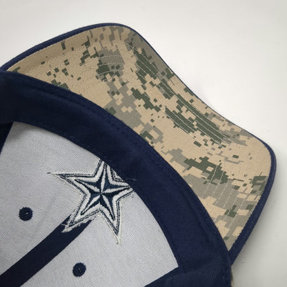 Dallas Cowboys NFL Authentic One Size Blue Digital Camo Strapback Hat Star Logo