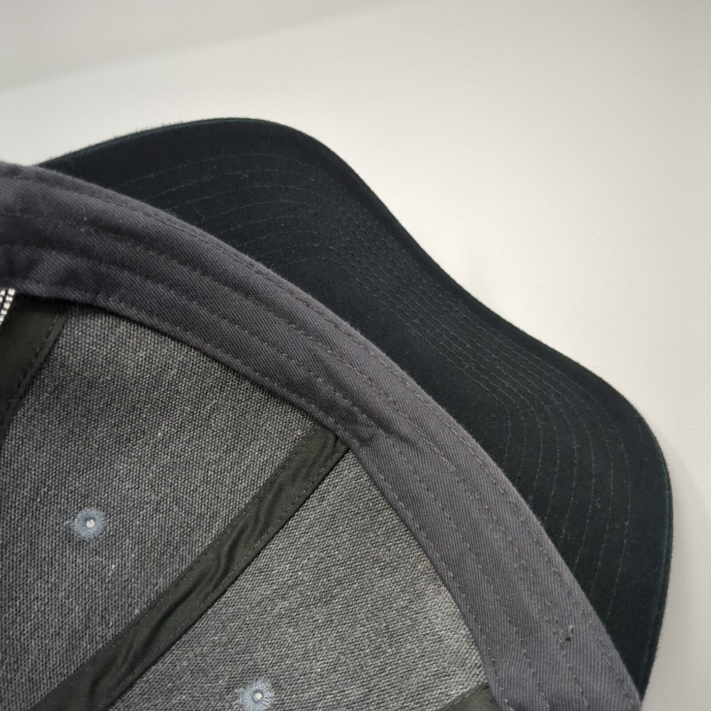 Port Authority Snapback Mesh Back Trucker Hat Gray One Size Logo Outdoor