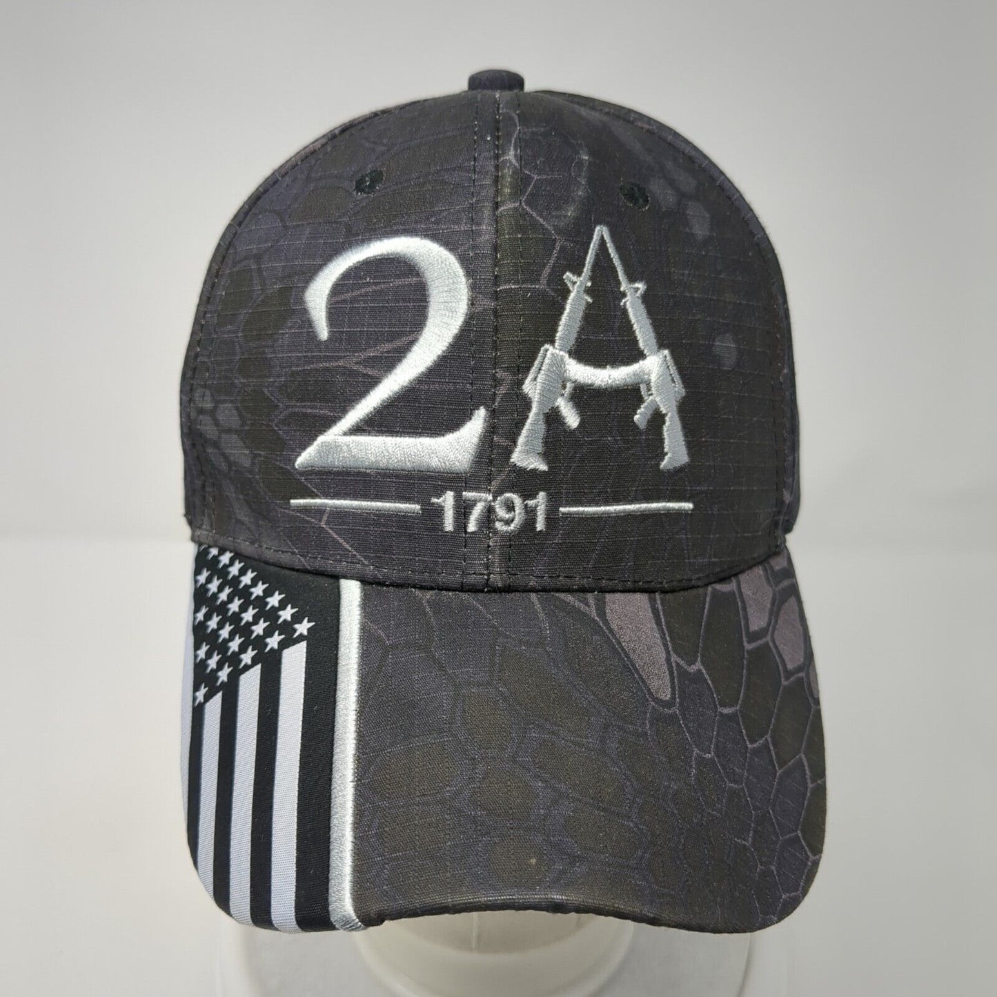 2A 1791 Strapback Hat Camo One Size Adjustable Embroidered 6 Panel