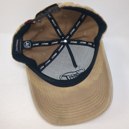 HT Hard Tuned Toddler Snapback Hat Beige One Size Adjustable Embroidered 6 Panel