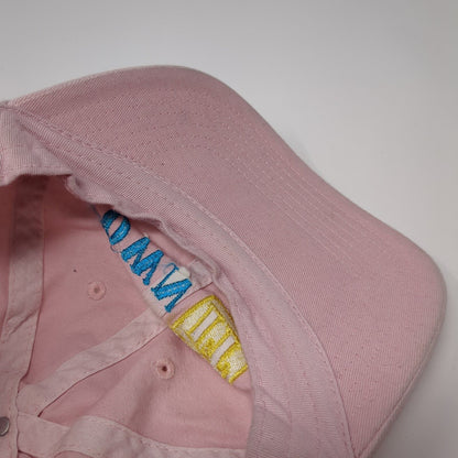 Own It Slideback Hat Pink One Size Adjustable Embroidered 6 Panel Cotton