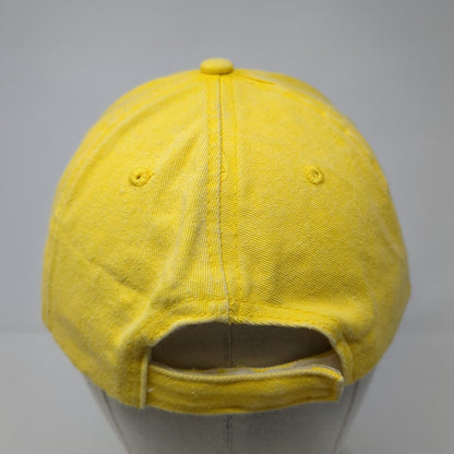 Destin 1984 Strapback Hat Yellow One Size Solid Adjustable Lucky 7 USA