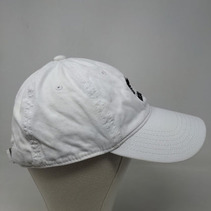 Adidas Men's Slideback Hat White Size OSFA Embroidered Trefoil Logo Cotton