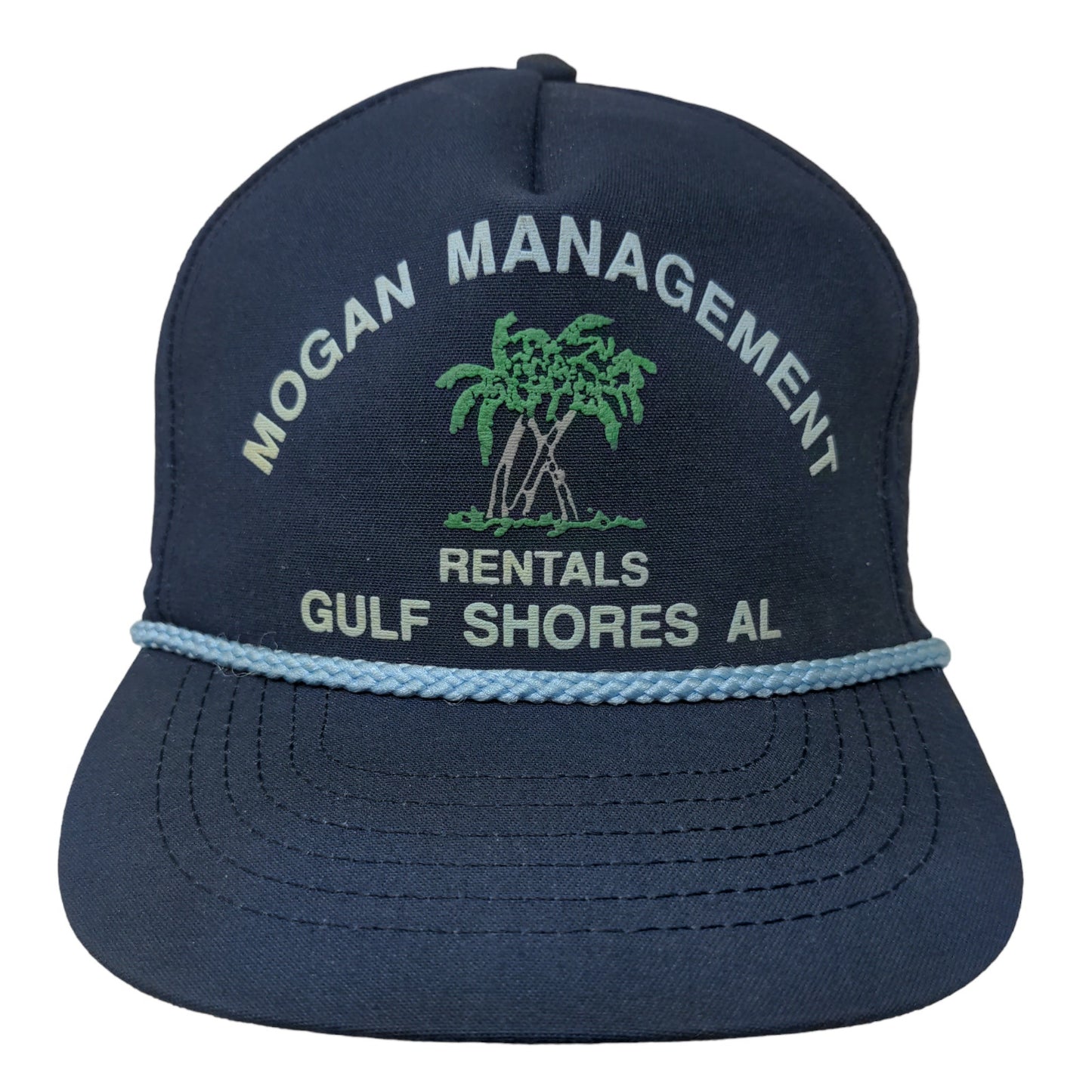 Parke-Co Adeas Men's Snapback Trucker Hat Blue Gulf Shores AL Vintage USA